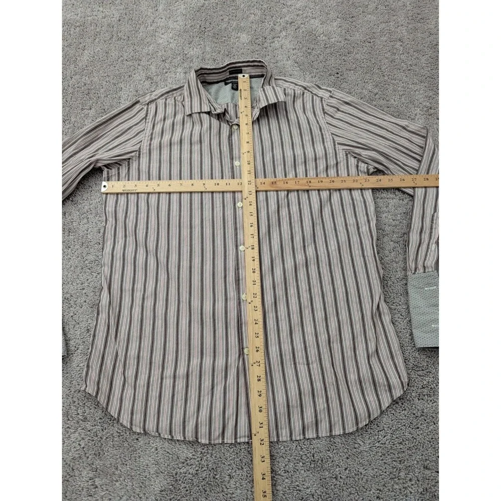 Banana Republic Dress Shirt Mens‎ Extra Large Slim Fit Striped French Cuff